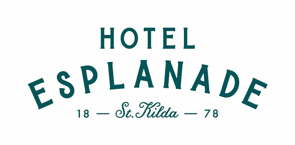 Hotel Esplanade - Iconic St. Kilda Pub Logo Hotel Esplanade in St. Kilda, a beloved establishment known for its rich history and vibrant atmosphere.