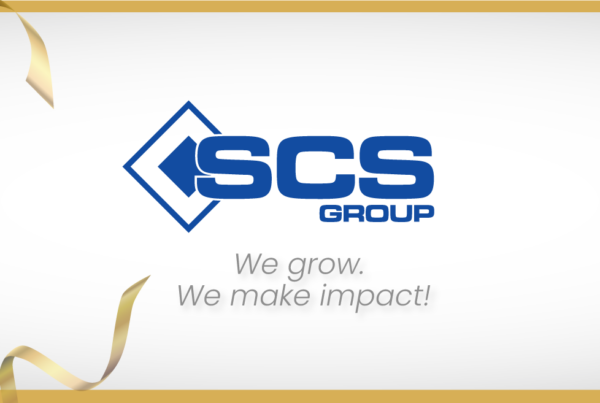 SCS Group's silver award from the 2024 TITAN Business Awards, showcasing their outstanding achievement in business excellence.