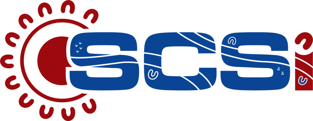 SCSi logo featuring blue and red Indigenous-inspired design elements with the tagline Partner with Purpose.