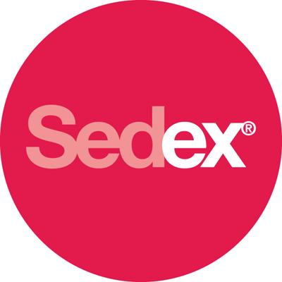 Sedex certification logo featuring a pink and white circle symbol.